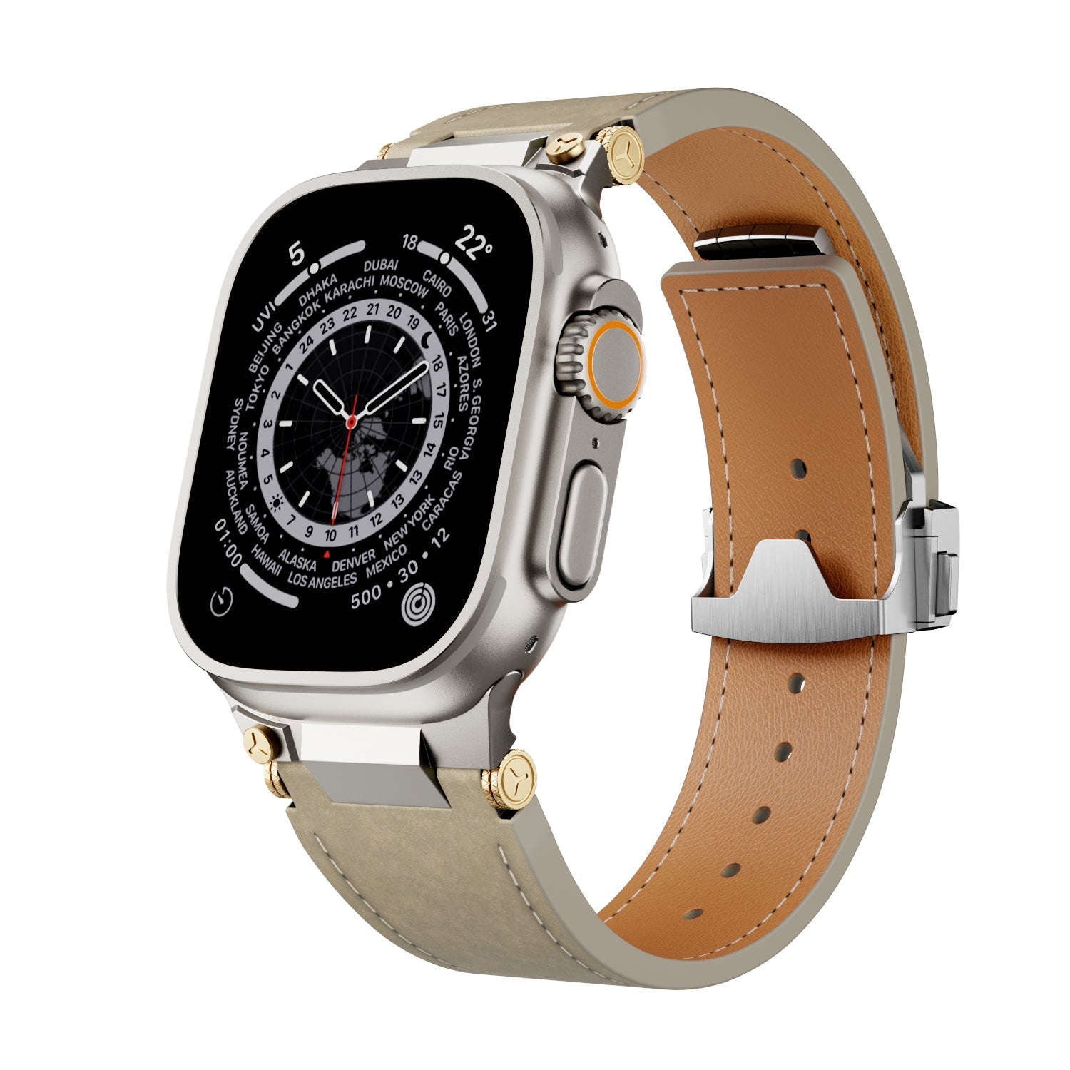 Deployment Buckle Leather Strap