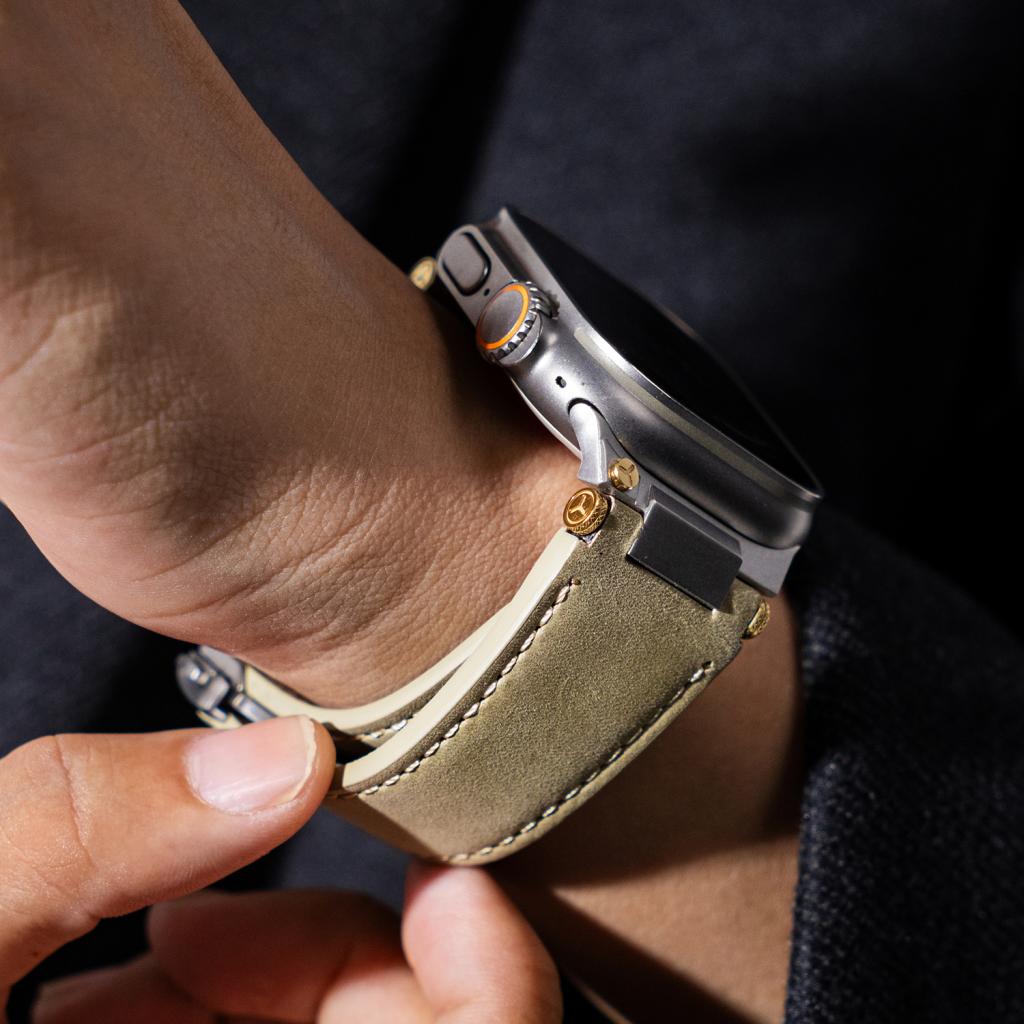 Deployment Buckle Leather Strap