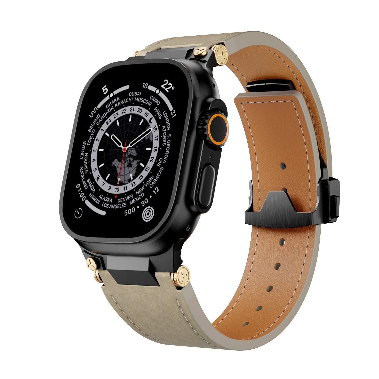 Deployment Buckle Leather Strap