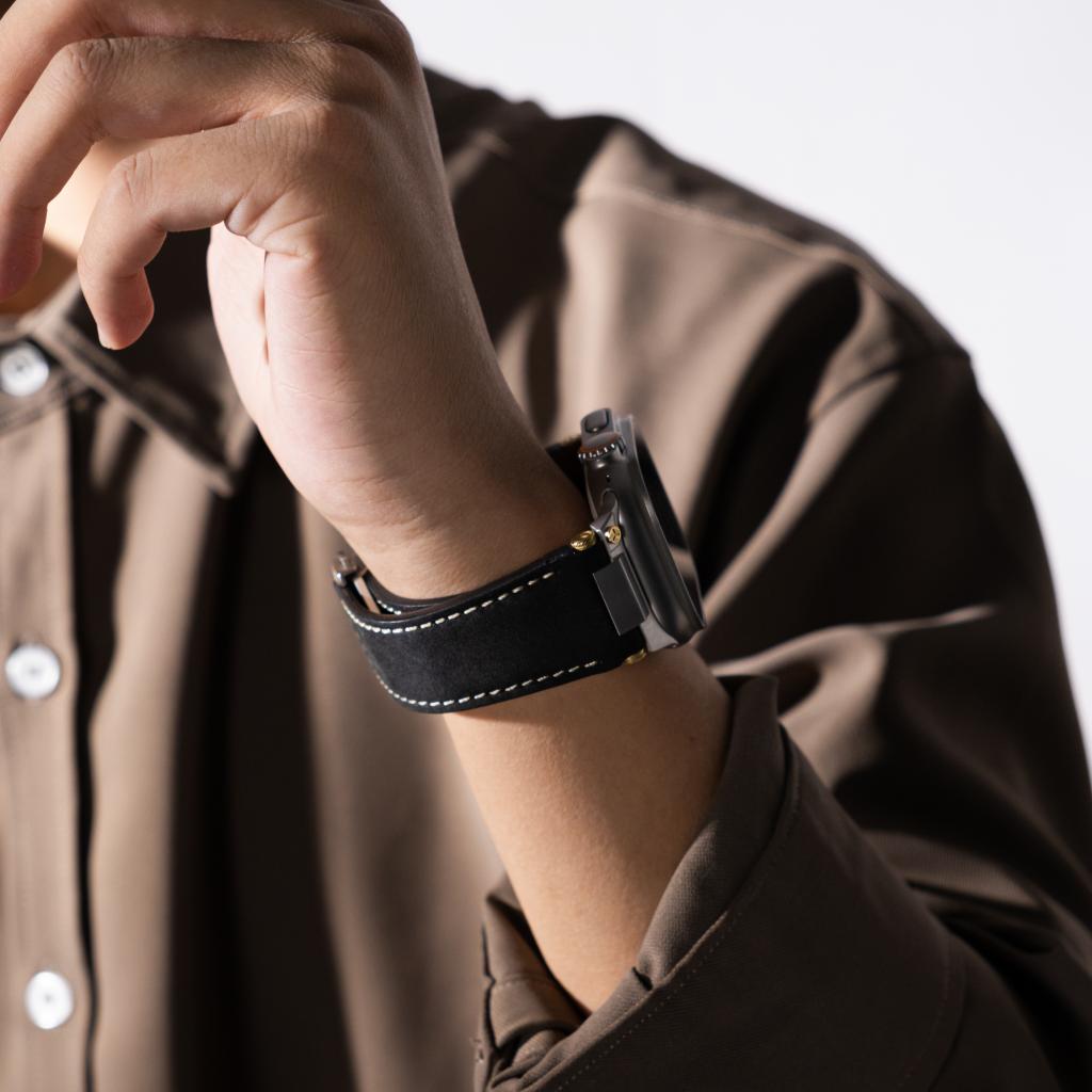Deployment Buckle Leather Strap