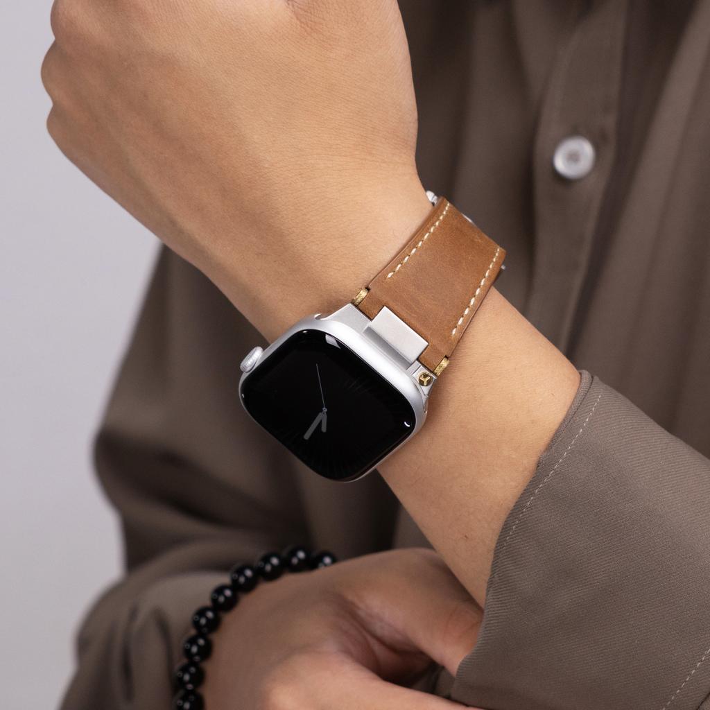 Deployment Buckle Leather Strap